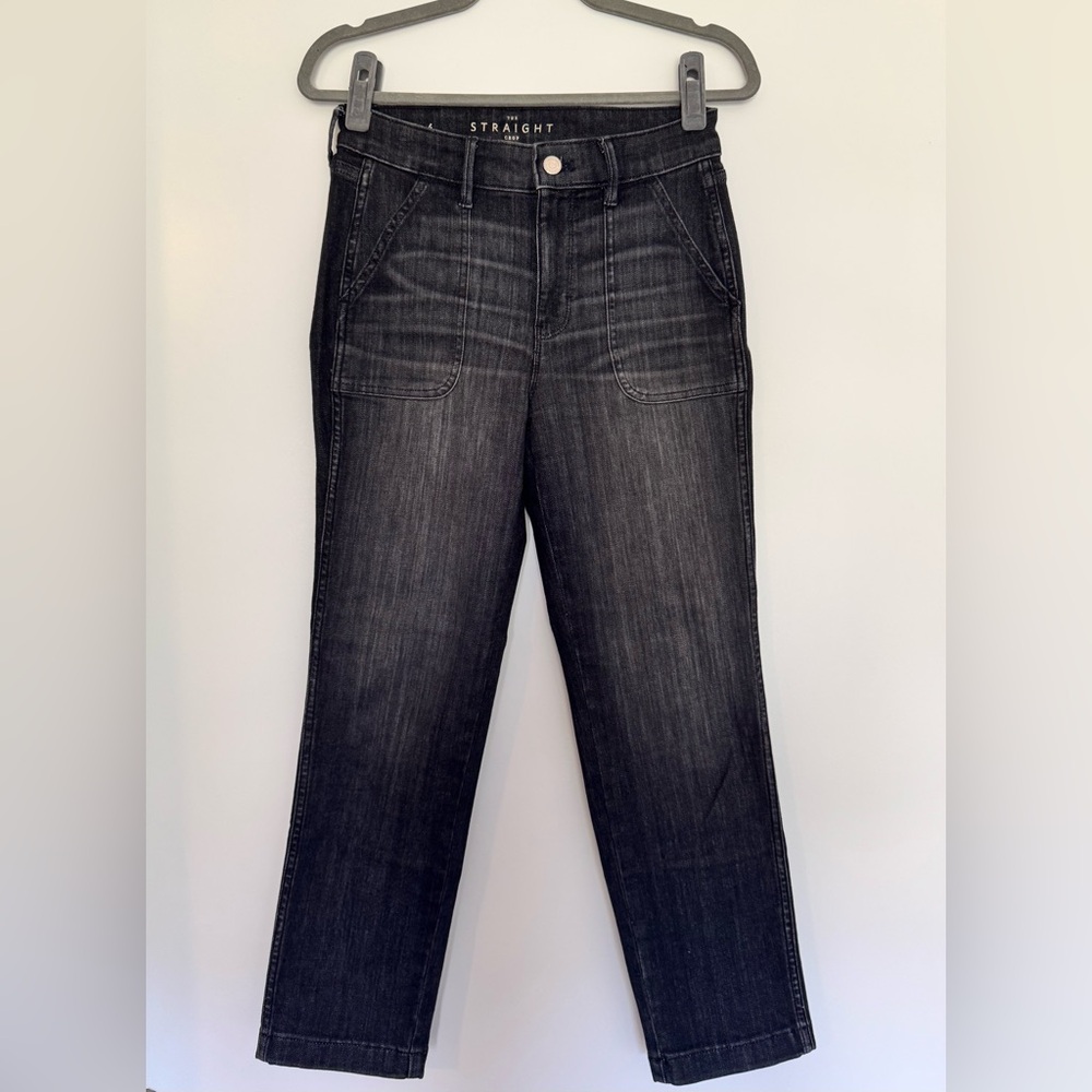 White House Black Market Soft Straight Crop Jeans | Size 4